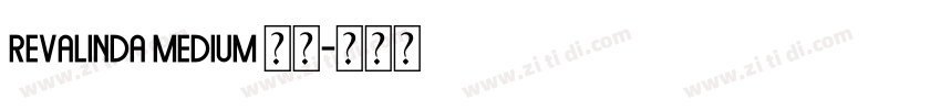Revalinda Medium 语言字体转换 Revalinda Medium 语言字体转换